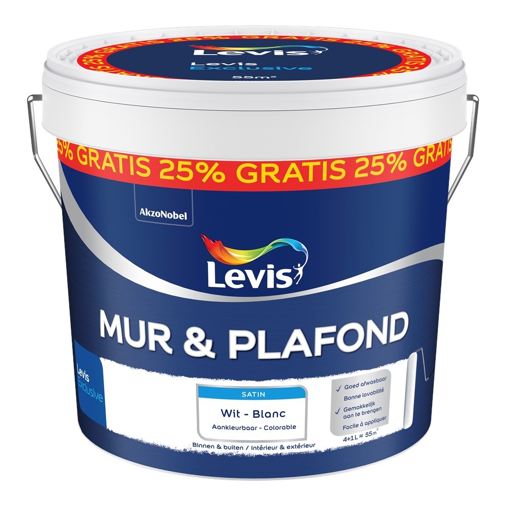 LEVIS MUR & PLAF SATIN 4+1L