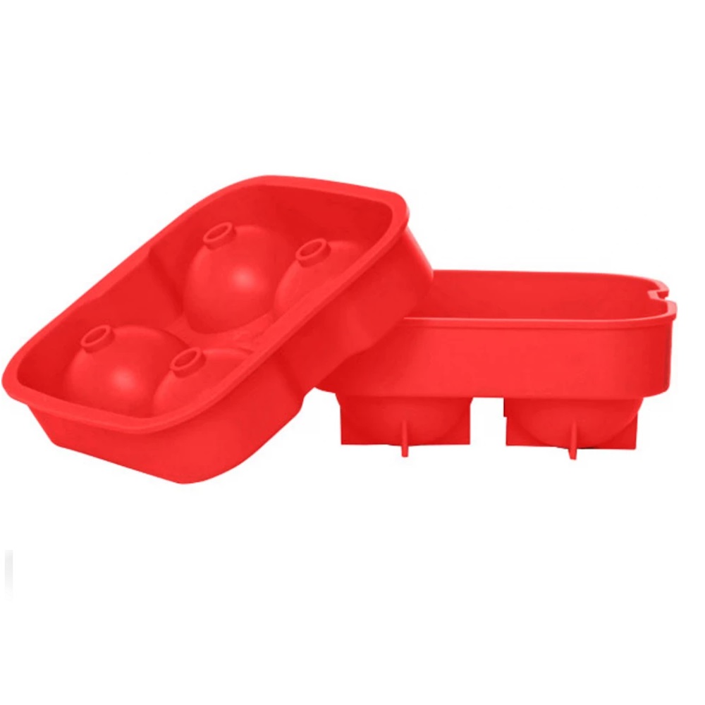 PORTE-GLACONS BOULE ROUGE 4PL