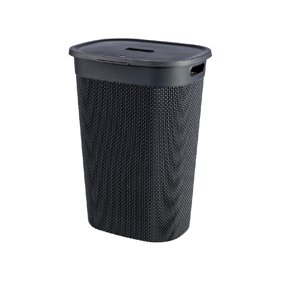 PANIER LINGE NOIR FILO 55L