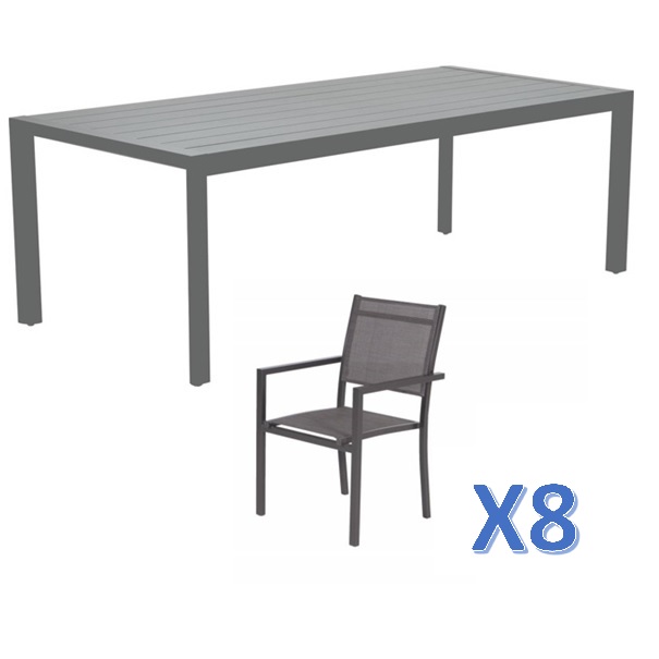 TABLE GOSFORD 8X MOON GRP1359