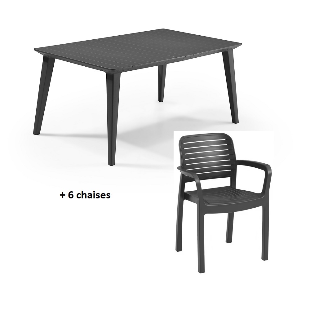 TABLE LIMA 160 6XCHLOE GRP1485