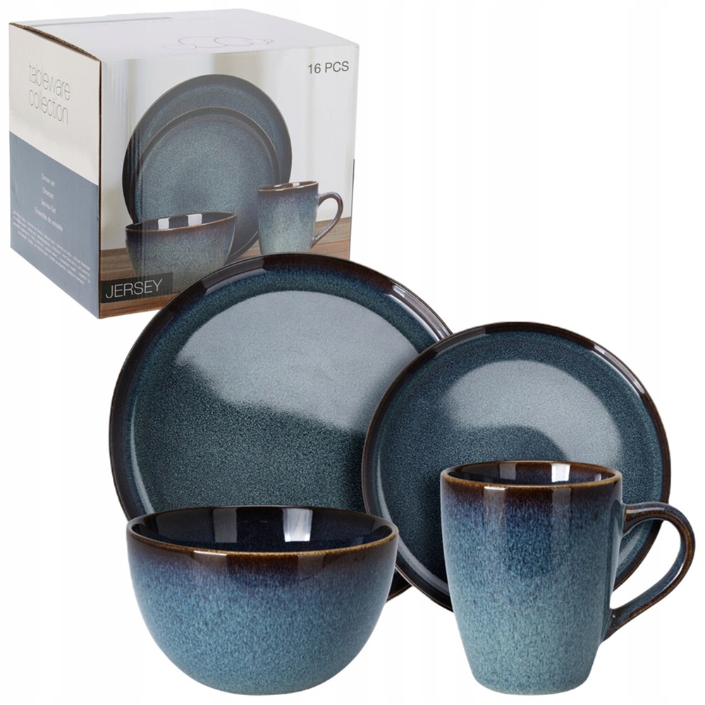 SET 16 PI�CES BLEU