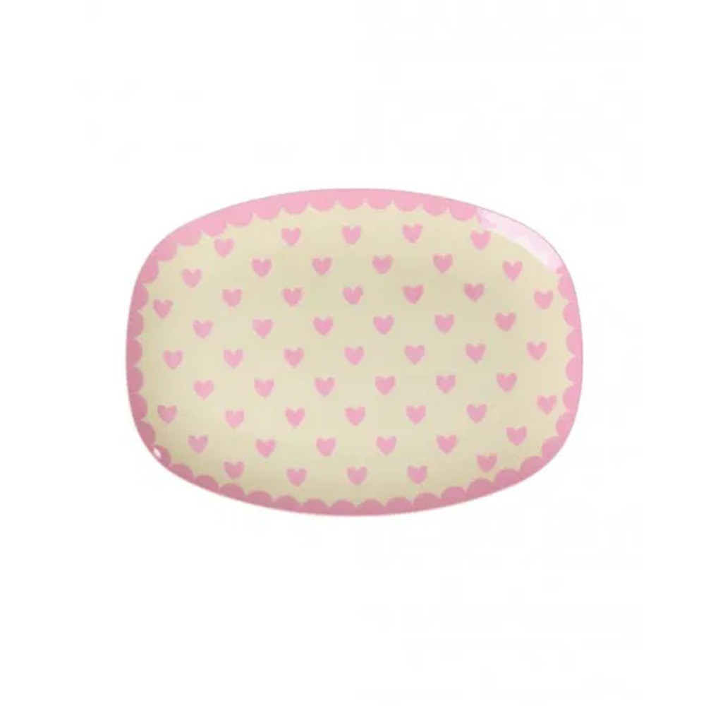 PLATEAU MELA. COEUR ROSE