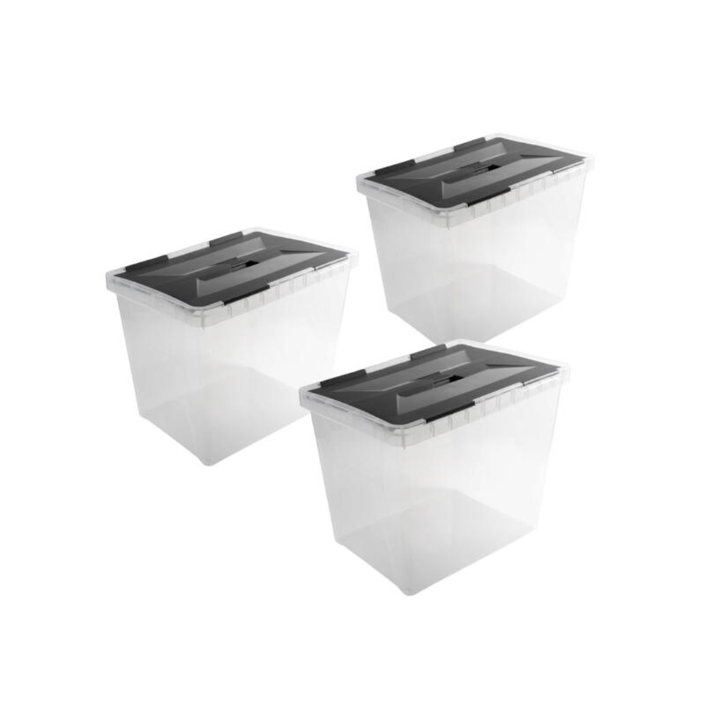 BOX ONYX 40L TRANSP/ANTHR. 3P